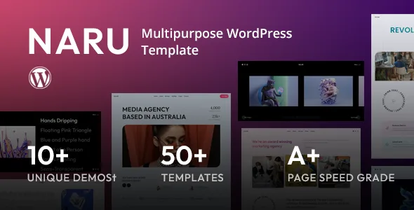 naru personal portfolio wordpress theme 1