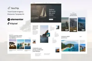 NextTrip – Travel Guide & Agency Elementor Template Kit