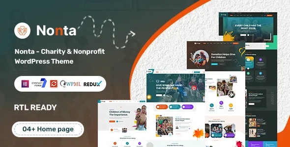 nonta nonprofit charity wordpress theme 1