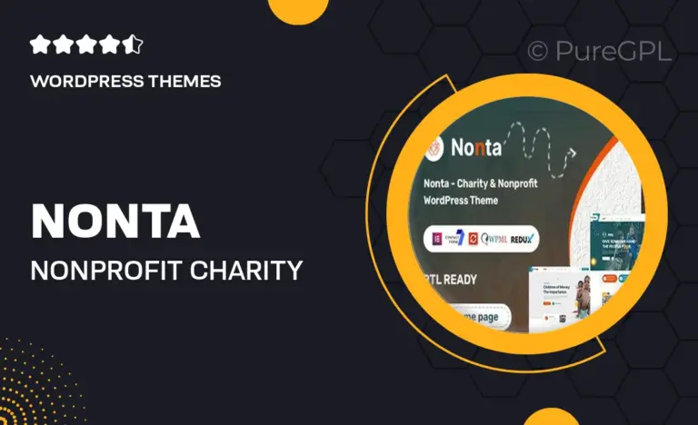 nonta nonprofit charity wordpress theme
