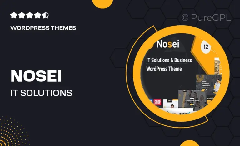 nosei it solutions services wordpress theme