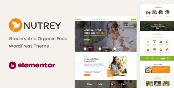 nutrey organic food shop wordpress theme 1