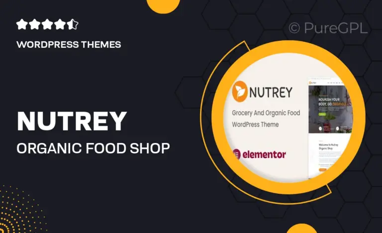 nutrey organic food shop wordpress theme