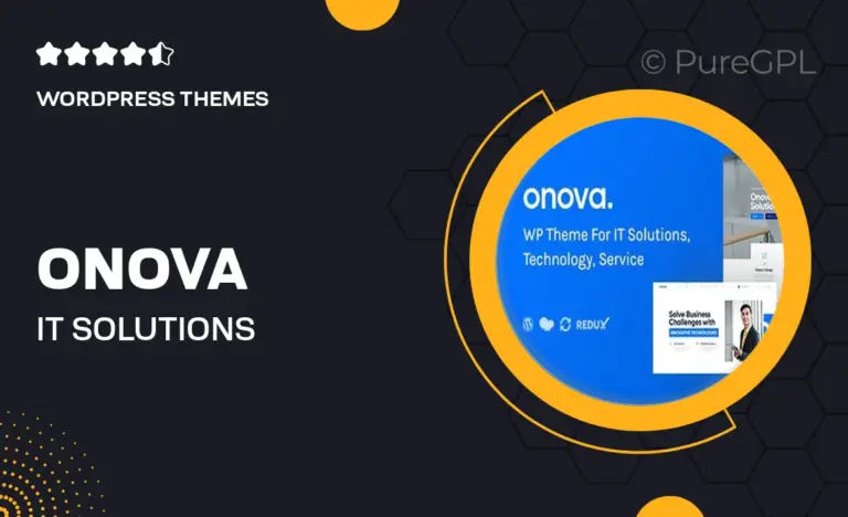 onova it solutions services wordpress theme