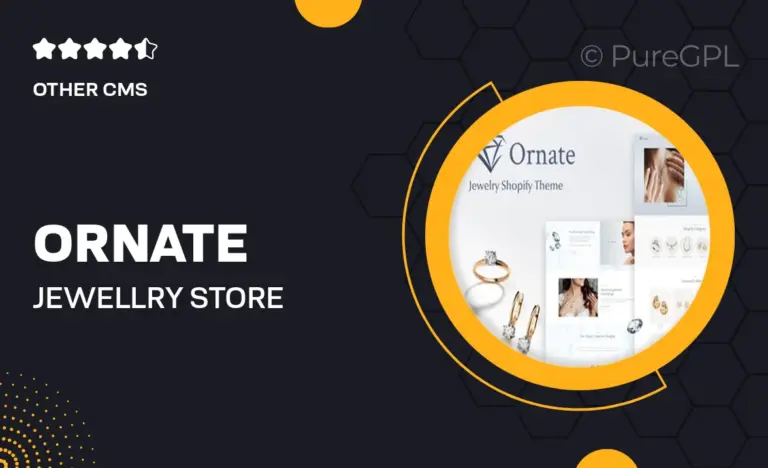 ornate jewellry store shopify theme