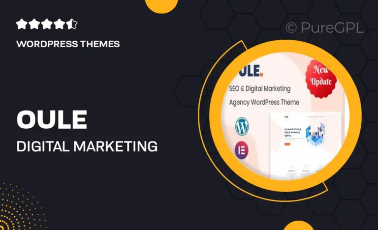 oule digital marketing agency wordpress theme