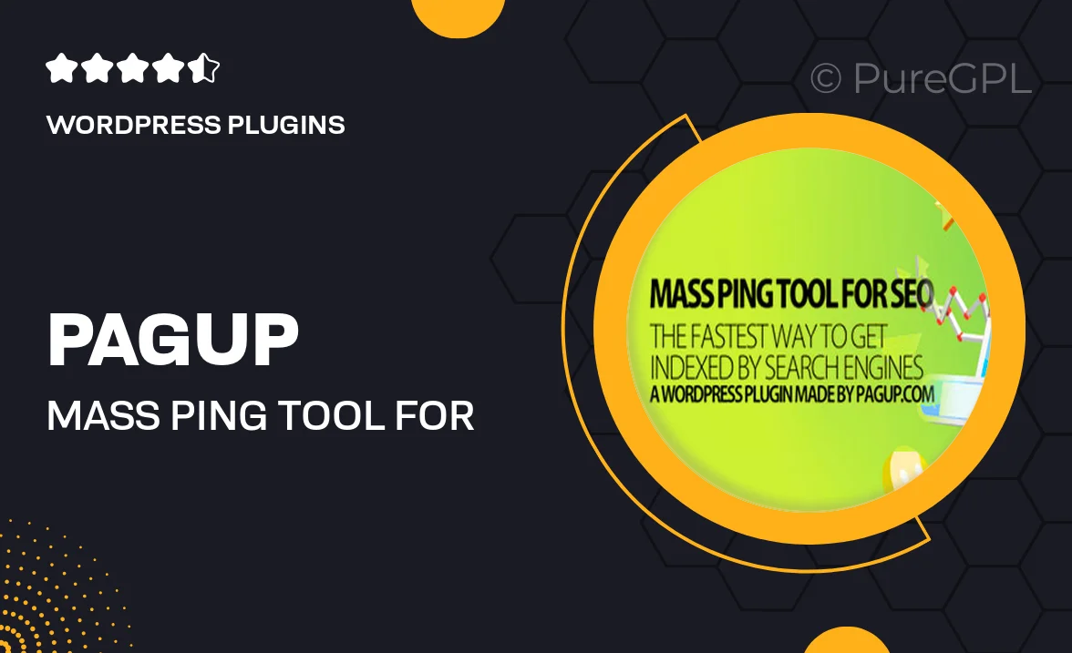 Pagup | Mass Ping Tool for SEO Pro