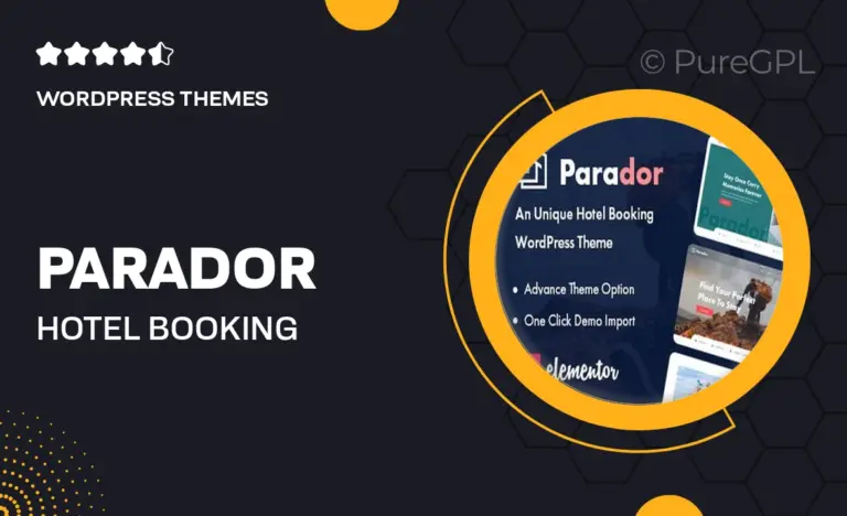 parador hotel booking wordpress theme