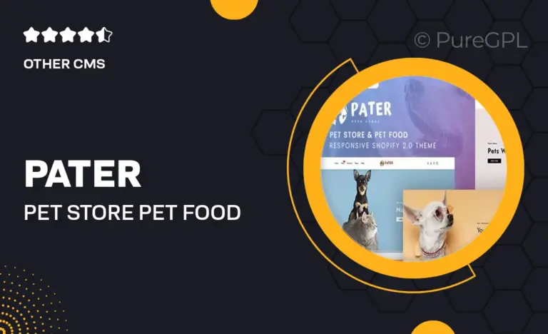 pater pet store pet food responsive shopify 2 0 theme