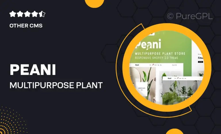 peani multipurpose plant store shopify 2 0 theme