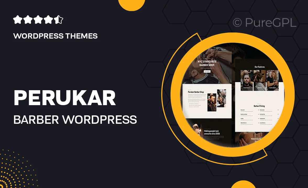 Perukar – Barber WordPress Theme