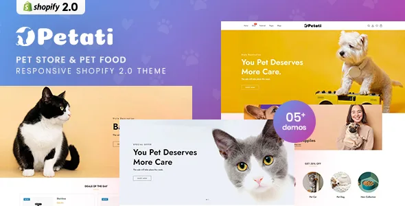 petati pet store pet food responsive shopify 20 theme