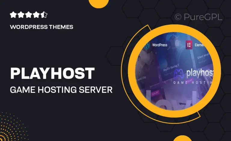 playhost game hosting server wordpress theme