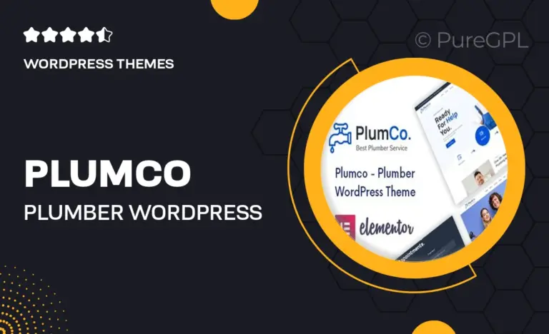 plumco plumber wordpress theme