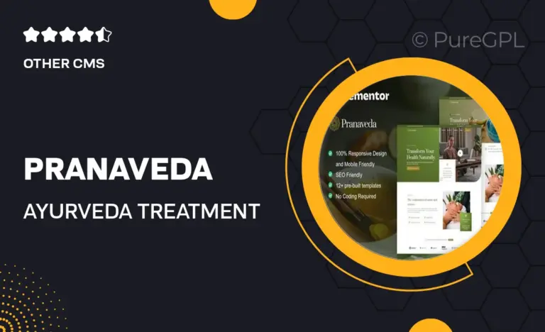 pranaveda ayurveda treatment spa elementor pro template kit