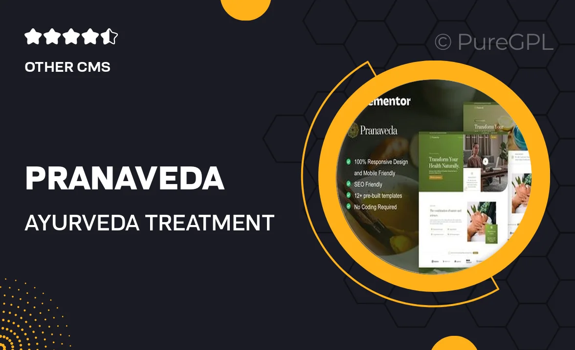 PranaVeda – Ayurveda Treatment & Spa Elementor Pro Template Kit