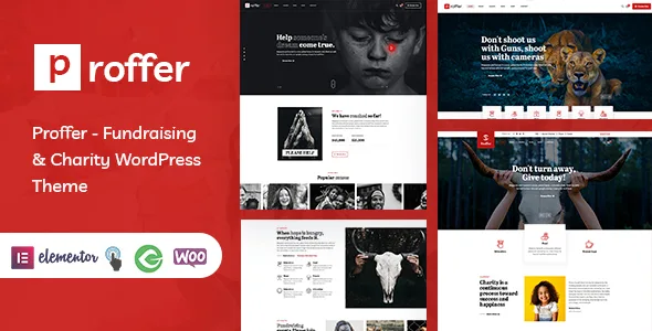 proffer fundraising charity wordpress theme 1