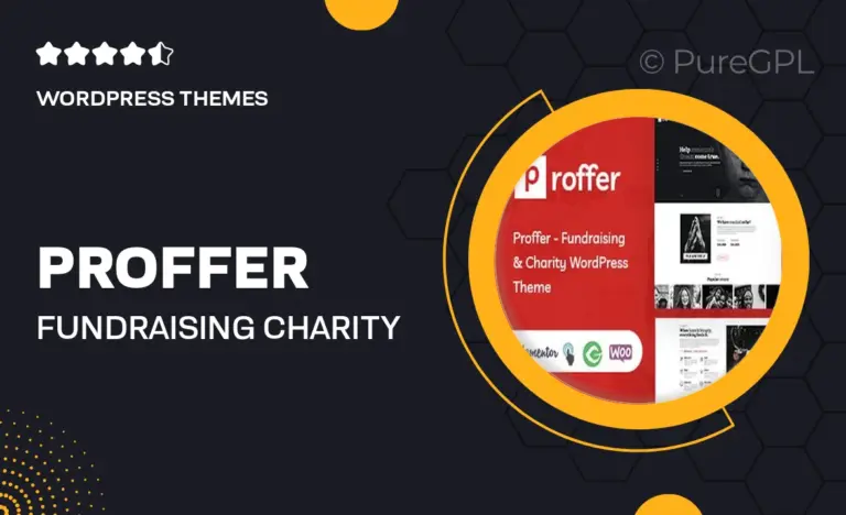 proffer fundraising charity wordpress theme