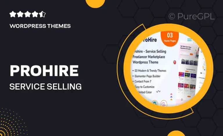 prohire service selling marketplace wordpress