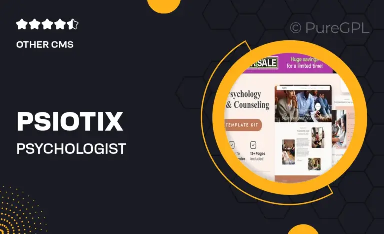 psiotix psychologist hypnotherapy elementor templates