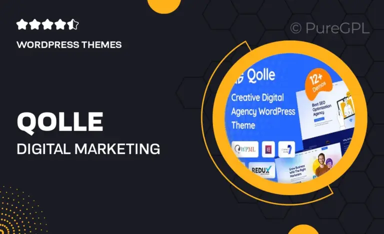 qolle digital marketing agency wordpress theme