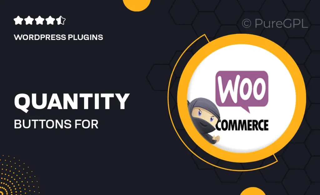 Quantity Buttons for WooCommerce 15 Quantity Buttons for WooCommerce