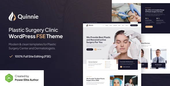quinnie plastic surgery clinic wordpress theme 1