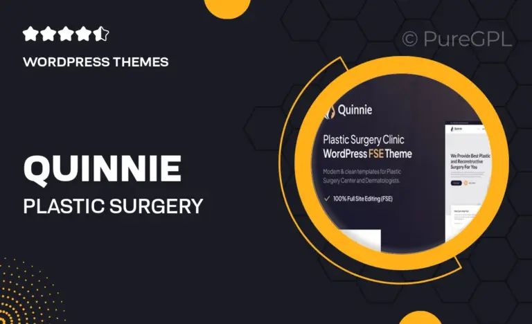 quinnie plastic surgery clinic wordpress theme