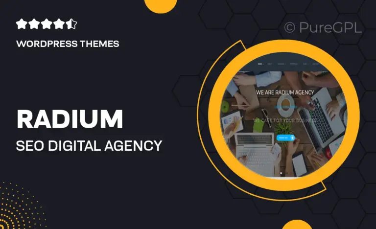 radium seo digital agency wordpress theme