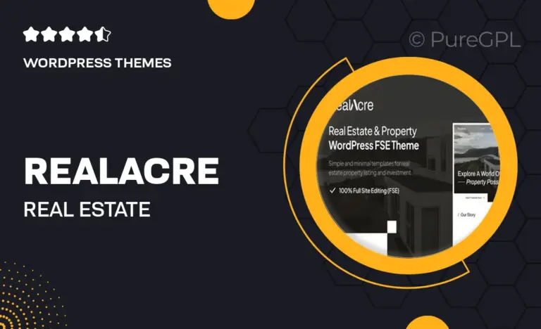 realacre real estate property full site editing wordpress theme