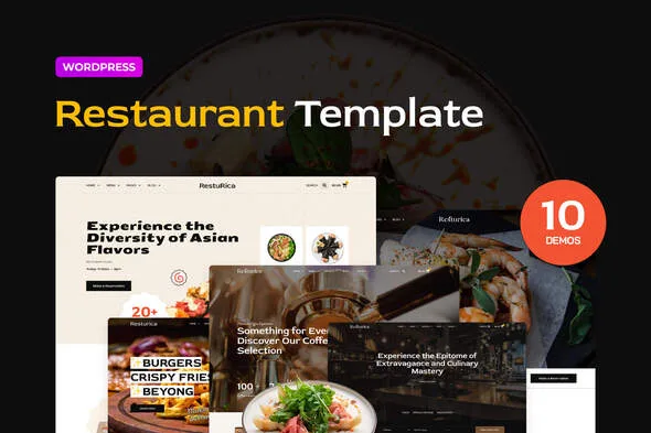 resturica food industry elementor pro template kit 1
