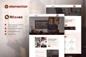 Ritaxes – Tax Advisor & Financial Consulting Elementor Template Kit