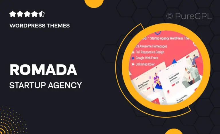 romada startup agency wordpress theme