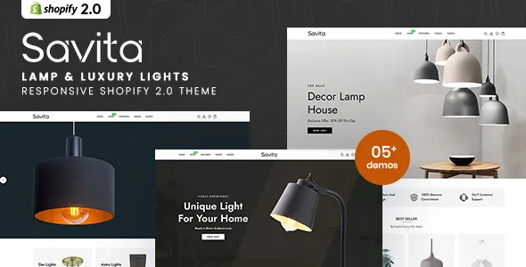 savita lamp luxury lights responsive shopify 20 theme