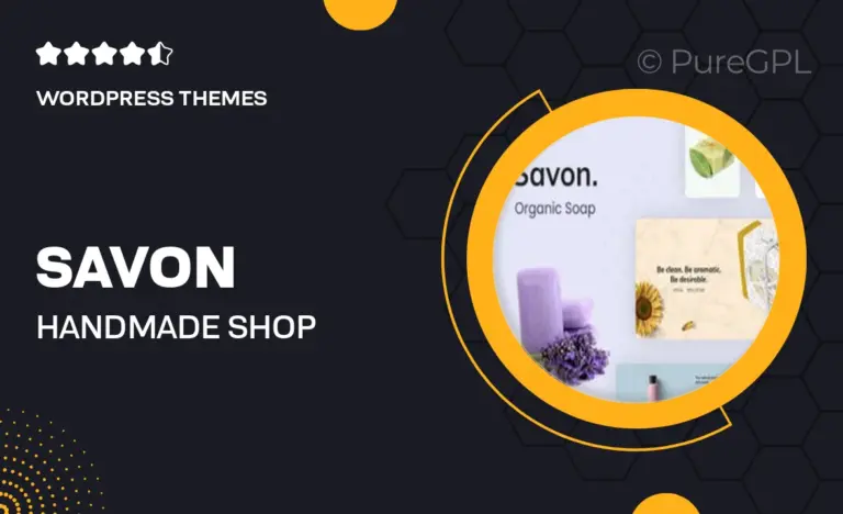 savon handmade shop wordpress theme