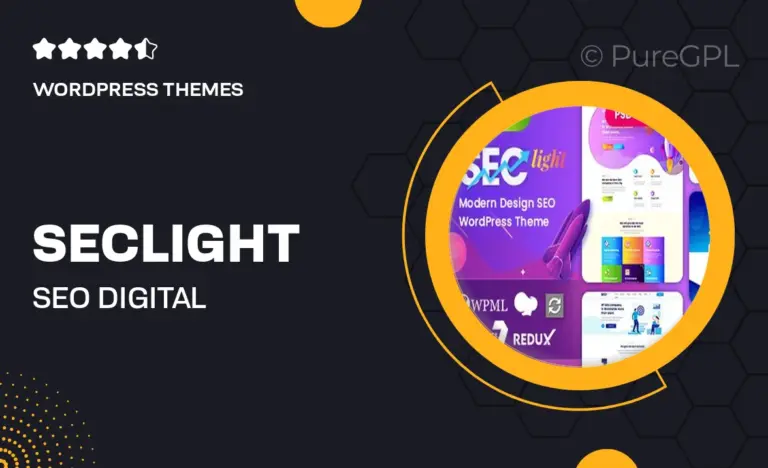 seclight seo digital marketing wordpress theme