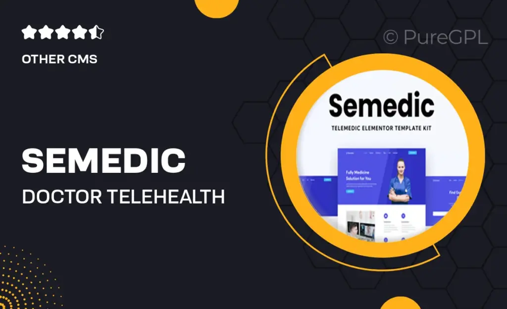 Semedic – Doctor Telehealth Elementor Template Kit 32 Semedic – Doctor Telehealth Elementor Template Kit