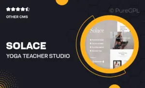 Solace – Yoga Teacher & Studio Elementor Template Kit