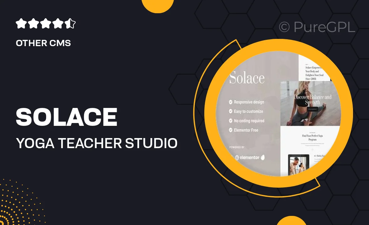 Solace – Yoga Teacher & Studio Elementor Template Kit