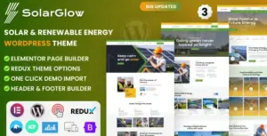 Solarglow – Solar & Renewable Energy WordPress Theme