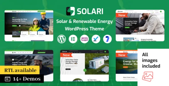 solari ecology solar energy wordpress theme 1
