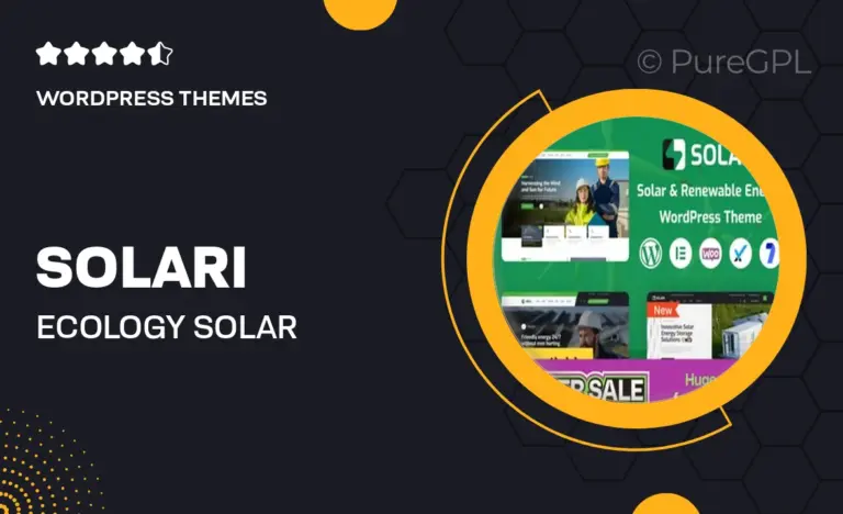 solari ecology solar energy wordpress theme