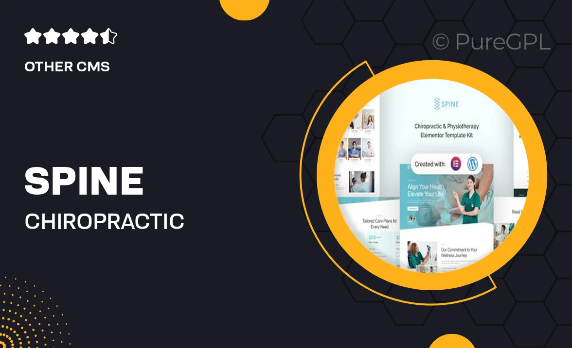 Spine – Chiropractic & Physiotherapy Elementor Template Kit