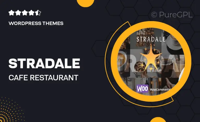 stradale cafe restaurant wordpress theme