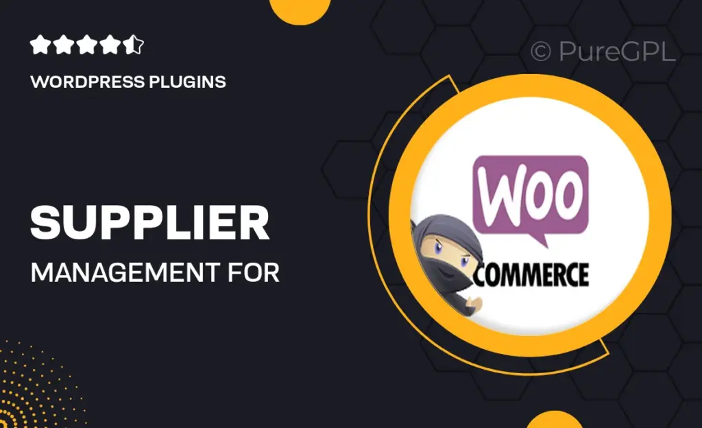 Supplier Management for Woocommerce 16 Supplier Management for Woocommerce