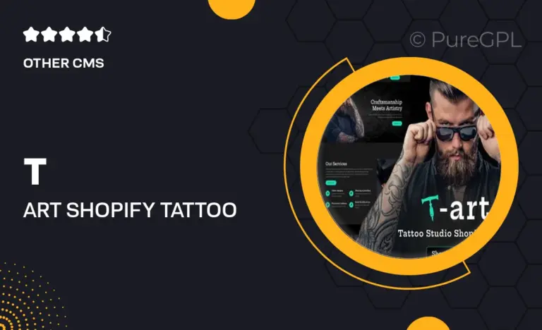 t art shopify tattoo studio theme