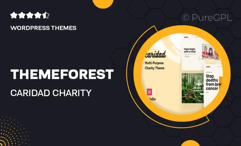 themeforest caridad charity wordpress