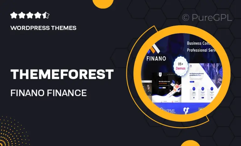 themeforest finano finance wordpress