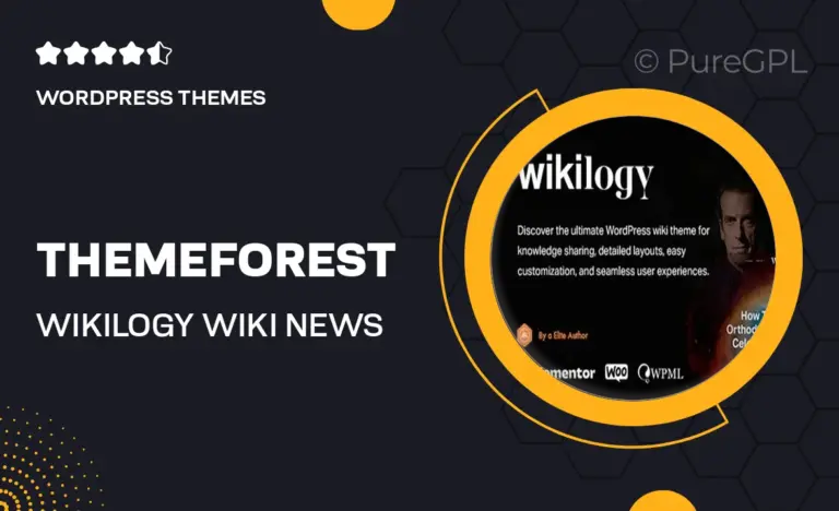 themeforest wikilogy wiki news theme