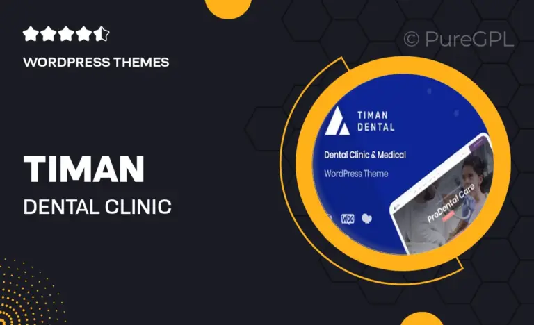 timan dental clinic wordpress theme